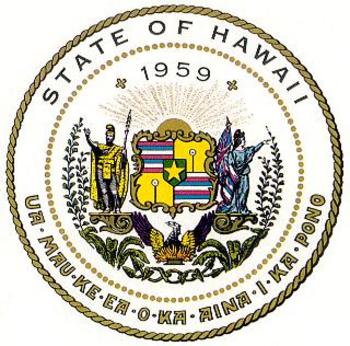Wappen des US-Bundesstaates Hawai'i