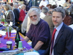 Peter Birkmann (Pazifikgruppe) und Werner Feist (NHG)