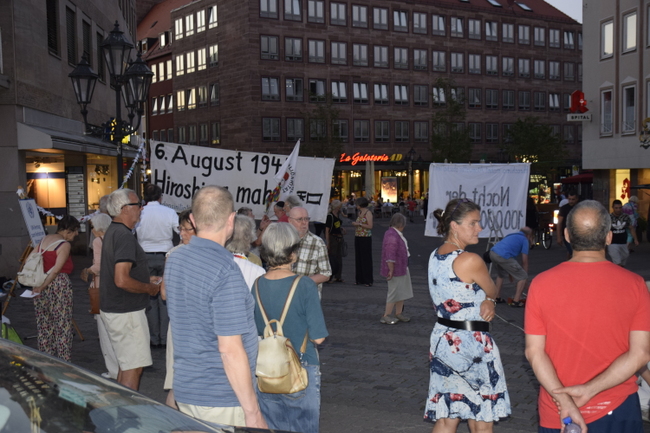 Impressionen vom Hiroshima-Gedenktag in Nürnberg
