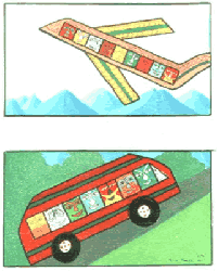 Maik Yomba Kagl: Flugzeug und Bus