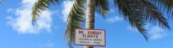 Flug-Schild Cookinseln 